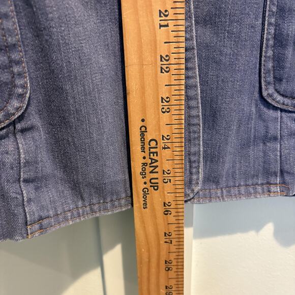 True Vintage Sears Denim Jacket Women M Chore Workwear Chambray Blazer‎ 70s 80s - Picture 10 of 13